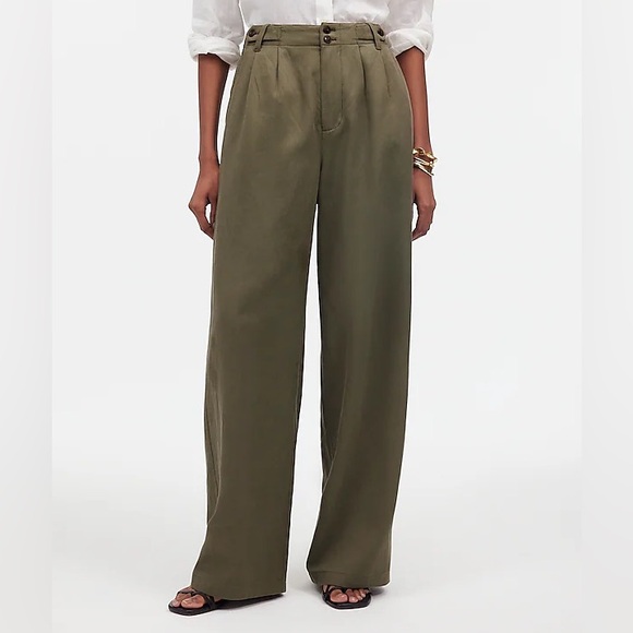 Madewell The Tall Harlow Wide-Leg Pant In Faded Ivy Size T10 NWT - Picture 6 of 15